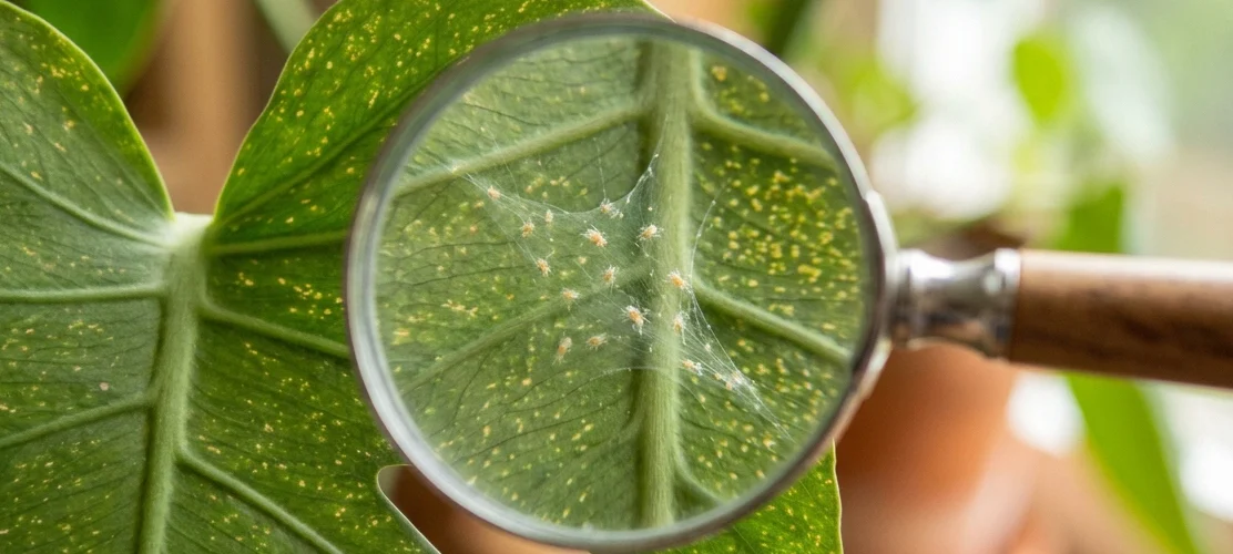 Houseplant leaf pest damage insect 1112x500